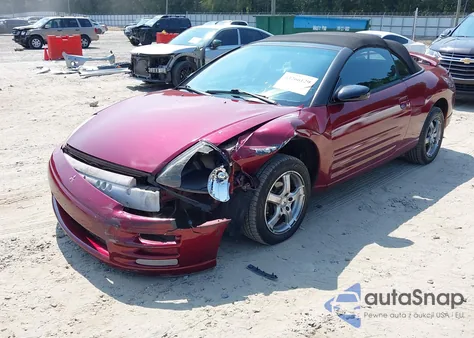 2001 Mitsubishi Eclipse Spyder Gs from USA, damaged, VIN 4A3AE35G31E002887